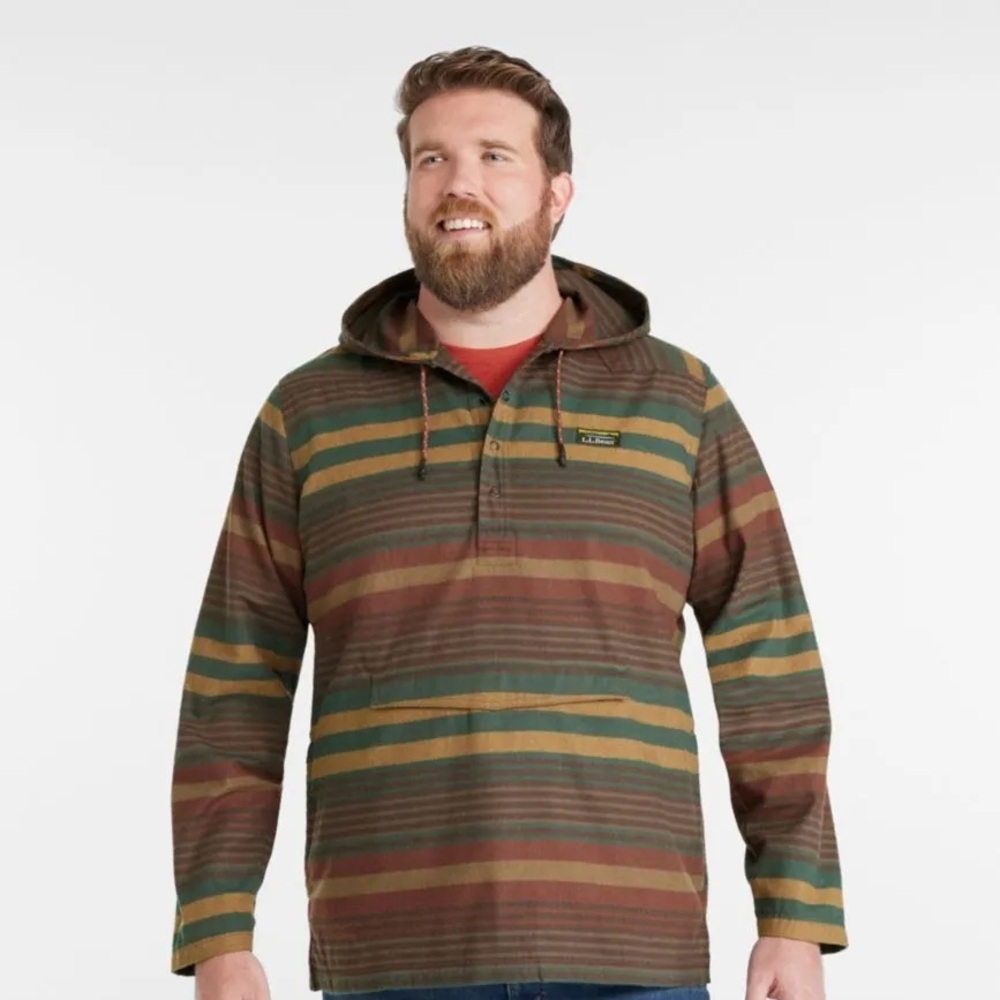 LL Bean Men's Katahdin Performance Flannel Anorak - Picture 10 of 14